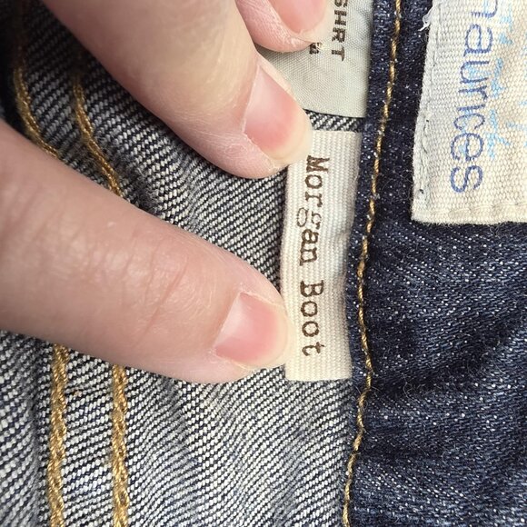 Maurices Jeans Womens 7/8 Short Blue Morgan Bootcut Stretch Denim Classic Style - Picture 10 of 13